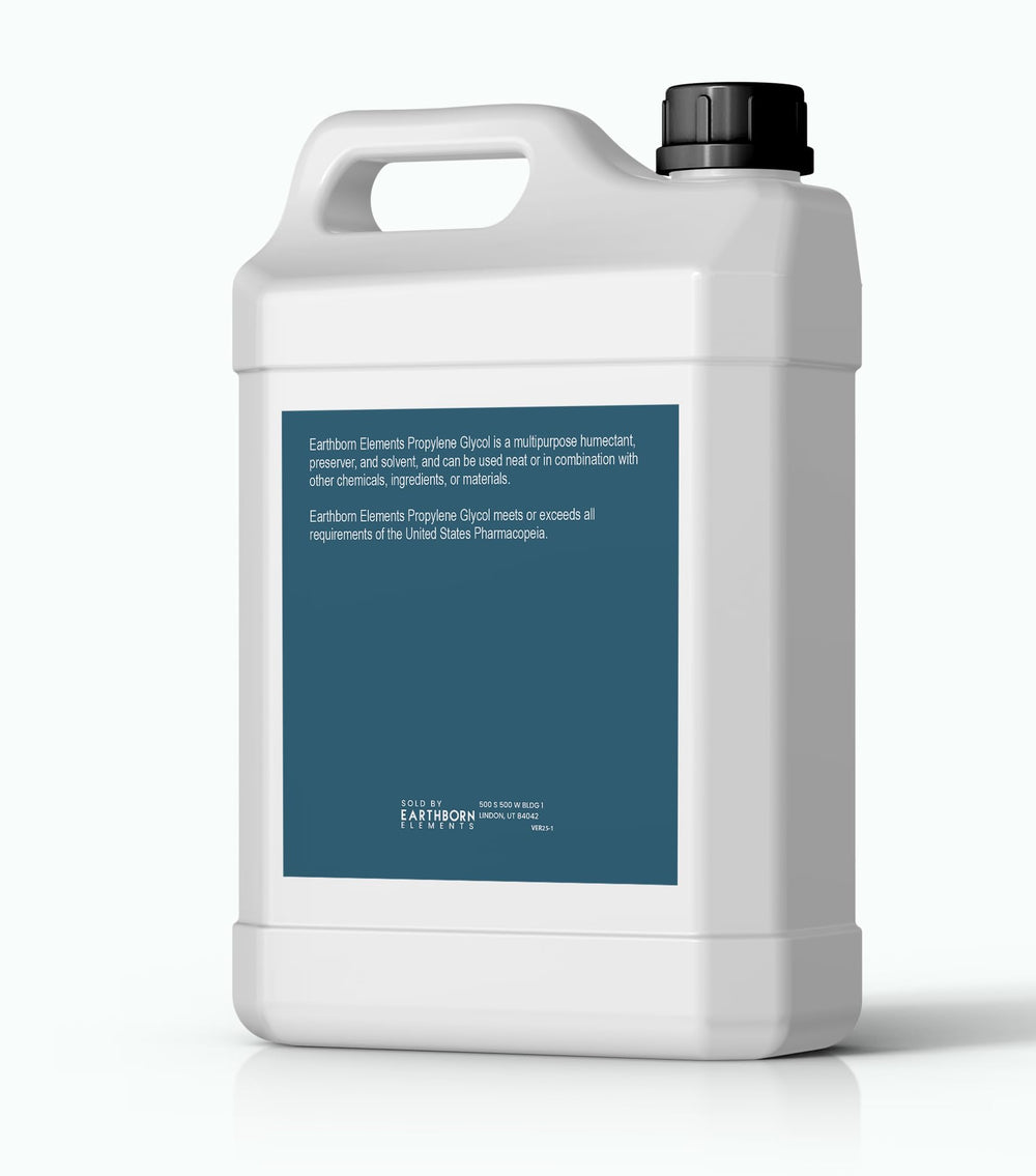 Earthborn Elements No additives propylene glycol – clean base fluid for precise blends and system compatibility.