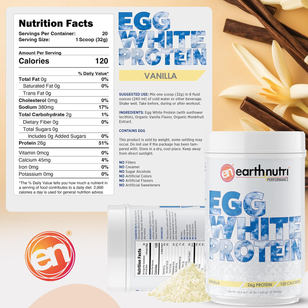 Athlete blends EarthNutri vanilla egg white protein in a smoothie bottle after workout.