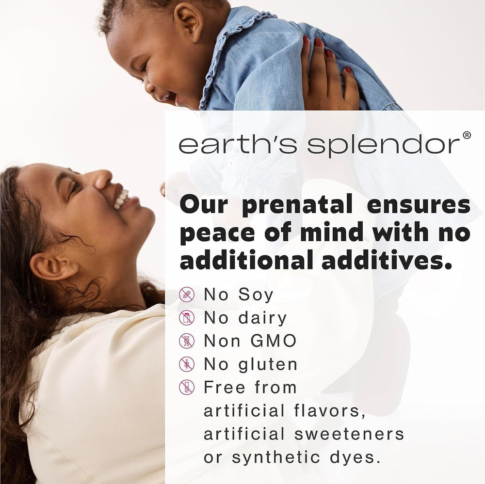 Earth's Splendor capsules shown for easy daily intake during pregnancy.