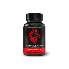 Earthtrition Labs Pack Leader bottle on a clean surface suggesting daily vitality