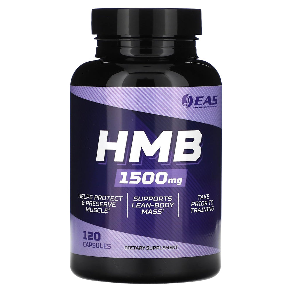 EAS HMB 1500mg bottle ready for daily use to support recovery and lean muscle.