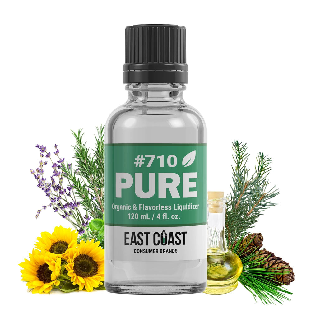 East Coast Terpenes 710 Pure Liquidizer unscented bottle enables clean flavor customization.