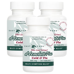 East Park D-Lenolate Plus bottle with pour, suggesting quick, family-friendly relief