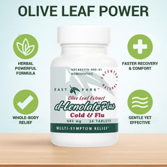 East Park D-Lenolate Plus family use scene promoting shared, non-GMO relief at home.