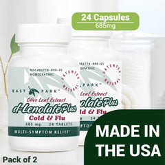 East Park D-Lenolate Plus neem leaf extract highlight for natural defense.
