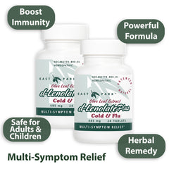East Park D-Lenolate Plus packaging box showcases non-GMO, 2-pack convenience.