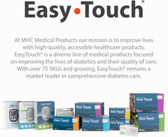 Easy Touch test strips ideal for home use and on-the-go testing.