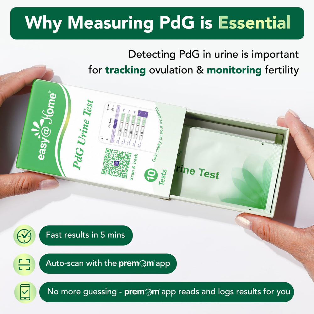 Easy@Home PdG strip shows positive result after ovulation.