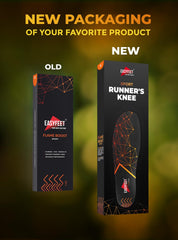 EASYFEET Flame Boost 2-pack packaging emphasizes value for athletes.
