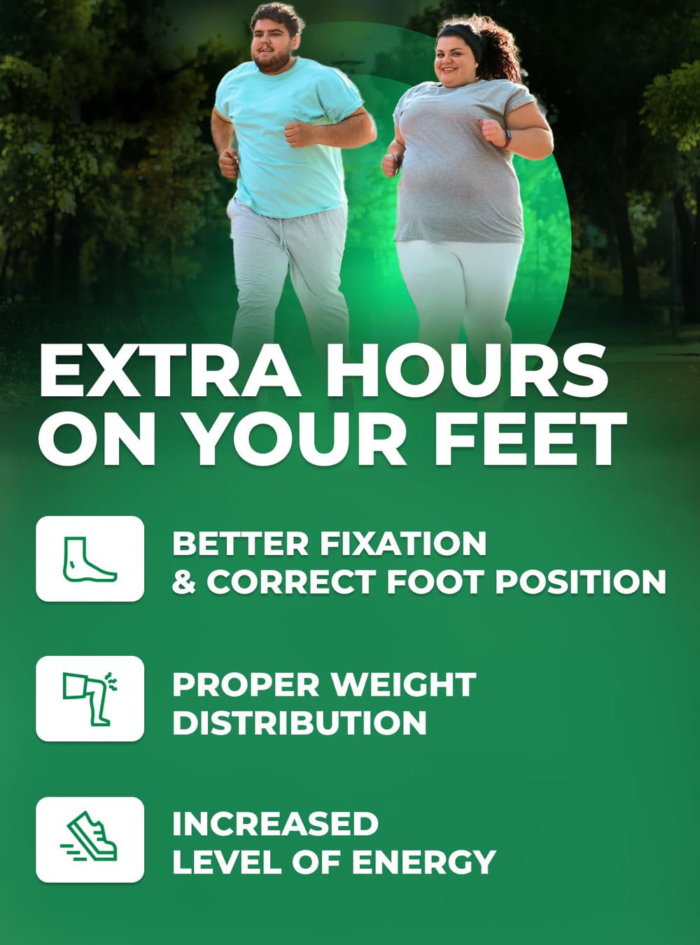 EASYFEET soft cushioning and durable construction support long wear.