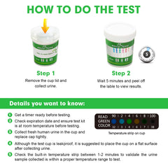 Easy@Home Drug Test Cup built‑in test strips for rapid results