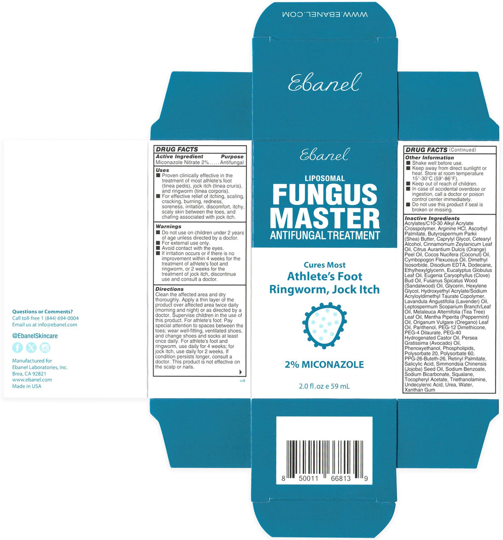 Ebanel antifungal cream packaging and label for at-home use.