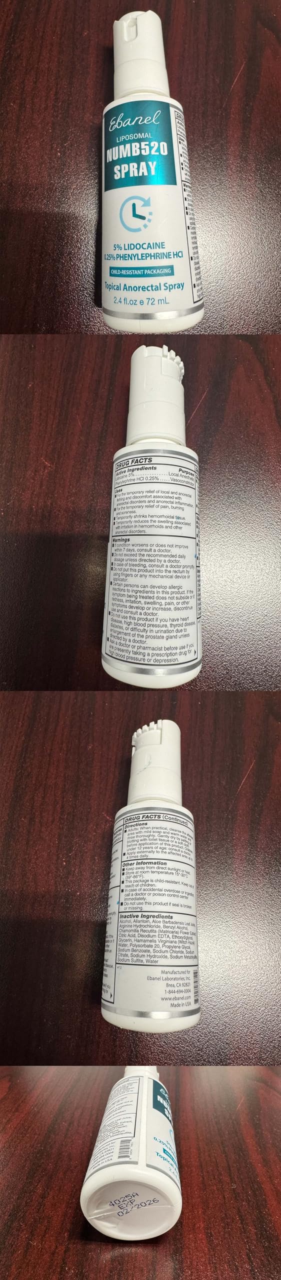 Ebanel product made in USA in an FDA-registered facility.