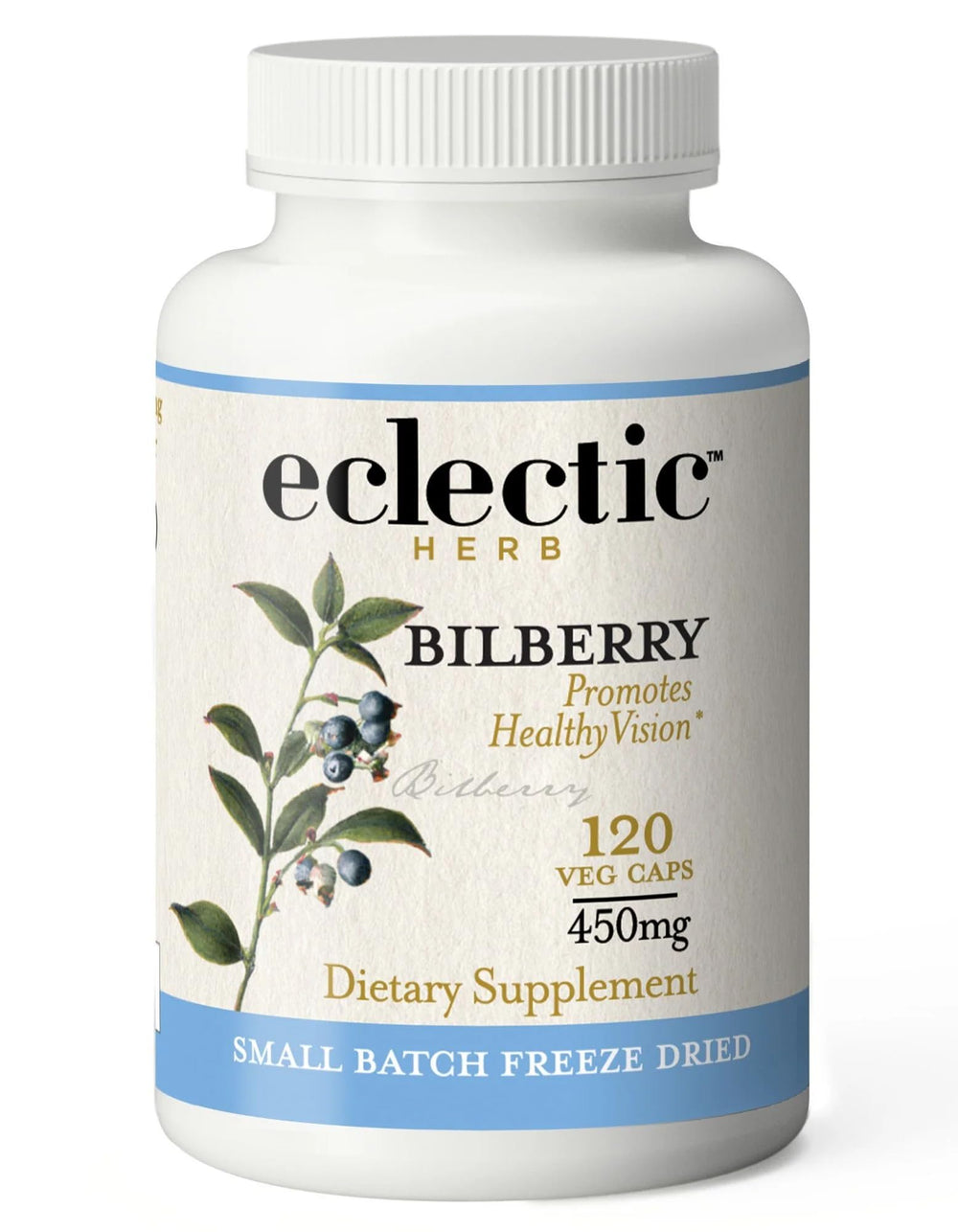Eclectic Institute Bilberry Capsules show vision-support potential from fresh bilberries