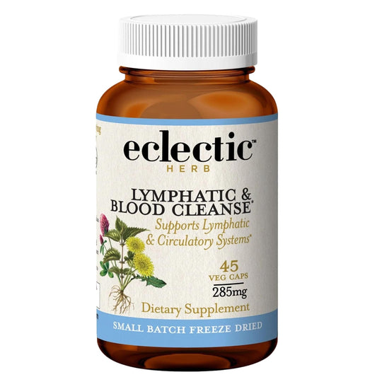 Eclectic Institute Eclectic Herb Lymph bottle front shows natural detox support and clean packaging.