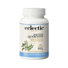 Eclectic Institute Eclectic Herb Nettle Quercetin capsules in a bottle for daily immune and sinus support