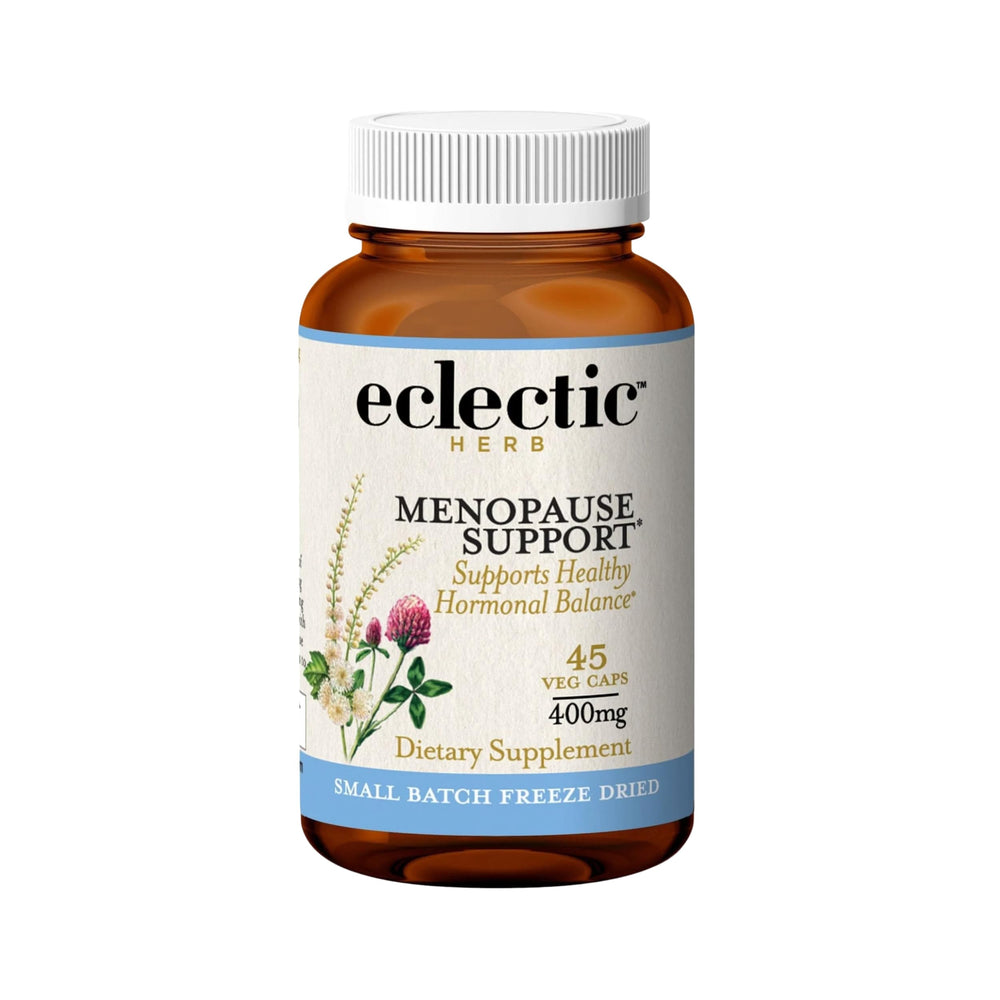 Eclectic Institute menopause support bottle with capsules for natural balance and daily wellness