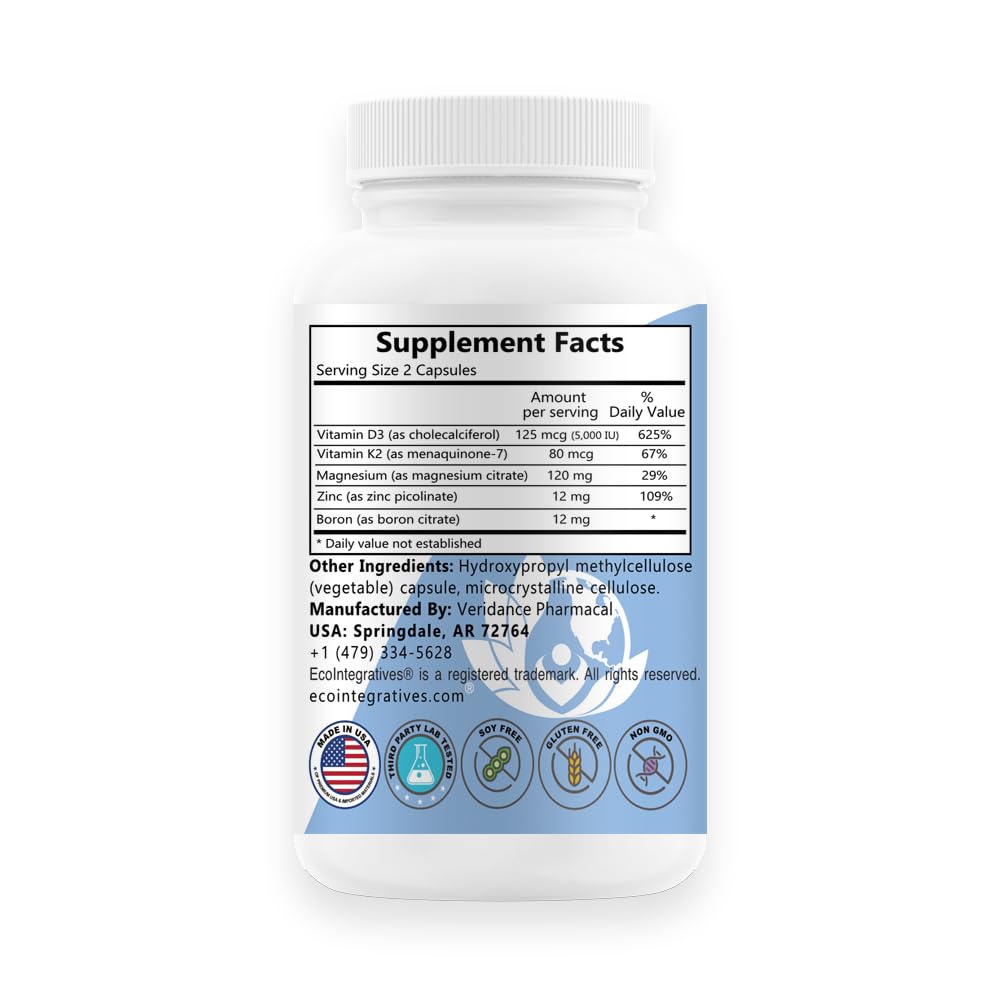 EcoIntegratives D3 Plus Boron capsules ready for daily mineral balance