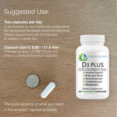 EcoIntegratives D3 Plus Boron label highlights vegan formula and ingredients