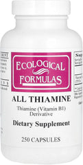 Ecological Formulas Allithiamine 50 mg bottle with 250 capsules for daily supplementation