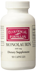 Ecological Formulas Monolaurin 600mg bottle for daily supplement routine.
