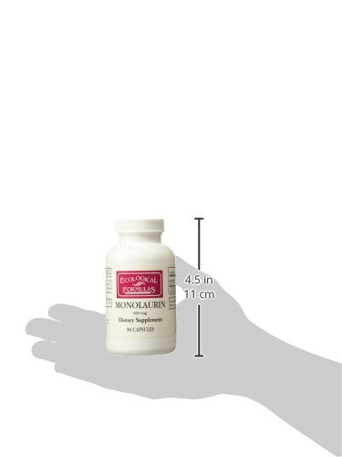 Monolaurin 600mg bottle beside glass of water suggests daily habit.