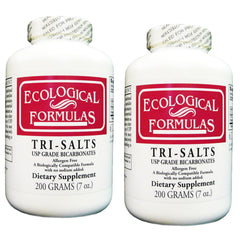 Ecological Formulas Tri-Salts bottle shows calcium, magnesium and potassium blend for balanced minerals.