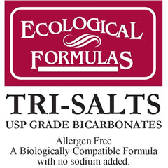 Ecological Formulas Tri-Salts powder being mixed with water for easy preparation.