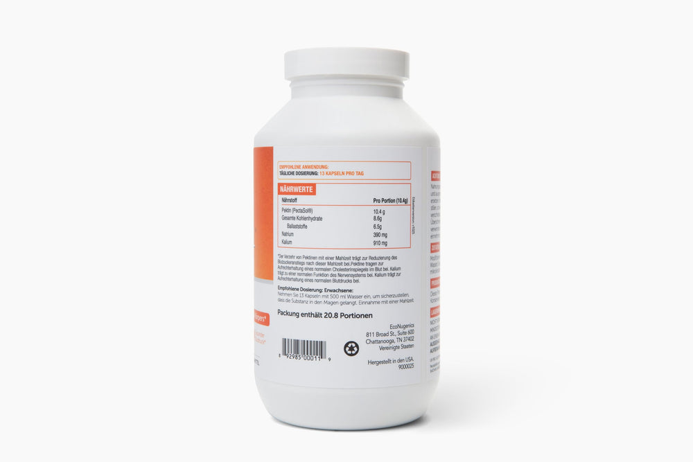 EcoNugenics PectaSol bottle pour shows easy dosing for consistent daily use