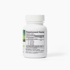 EcoNugenics PowerBiotic bottle closeup highlighting shelf-stable probiotic formula.