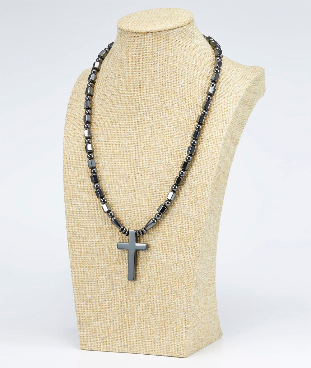 Ecooon hematite beads close-up reveals natural texture and high-quality polish.