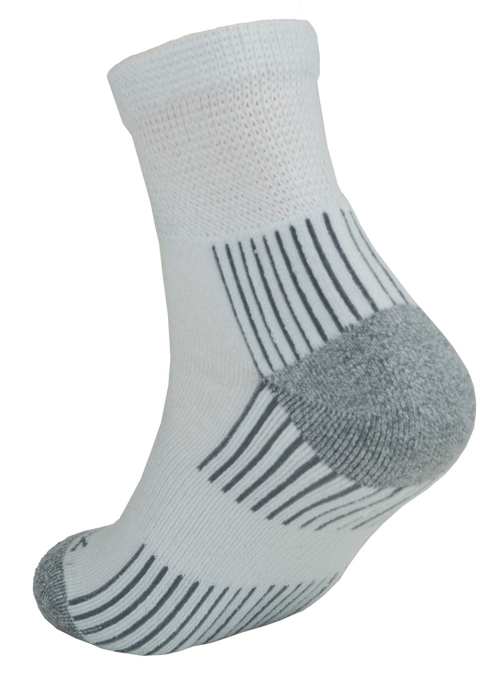 Ecosox diabetic bamboo viscose quarter arch socks in five-pack display for daily comfort