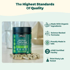 Outer packaging box of EdenBoost AlphaCleanse shown for gift-ready detox blend.