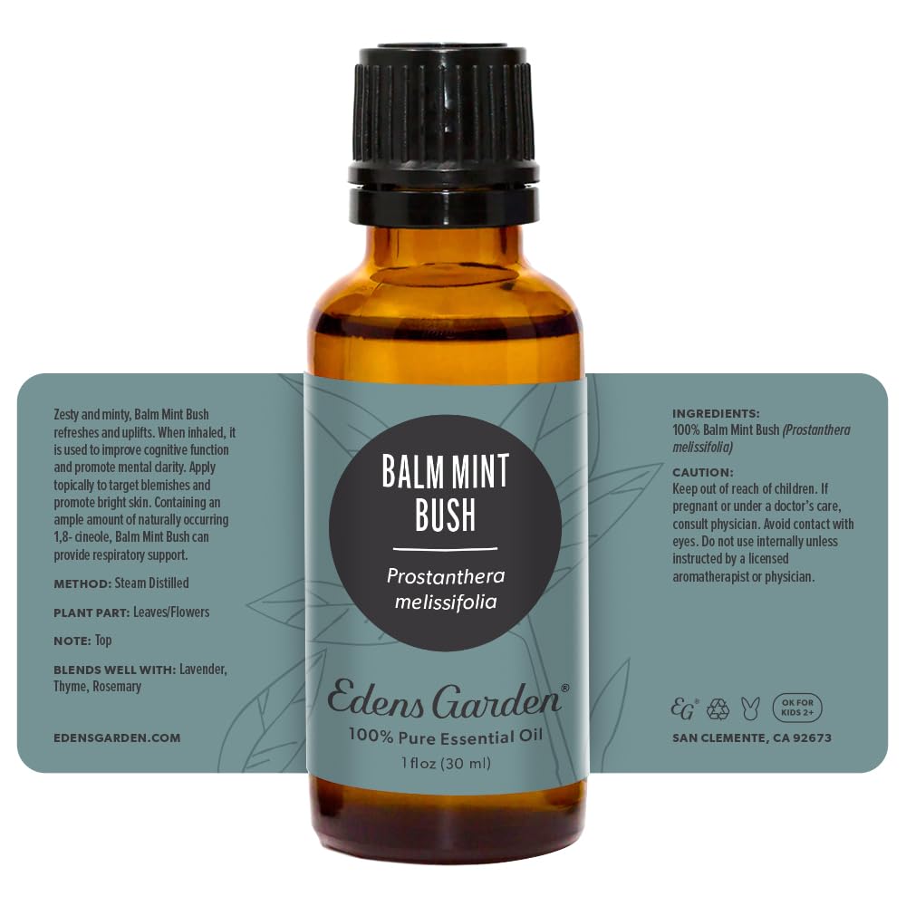 Edens Garden Balm Mint Bush licensed aromatherapists assist customers