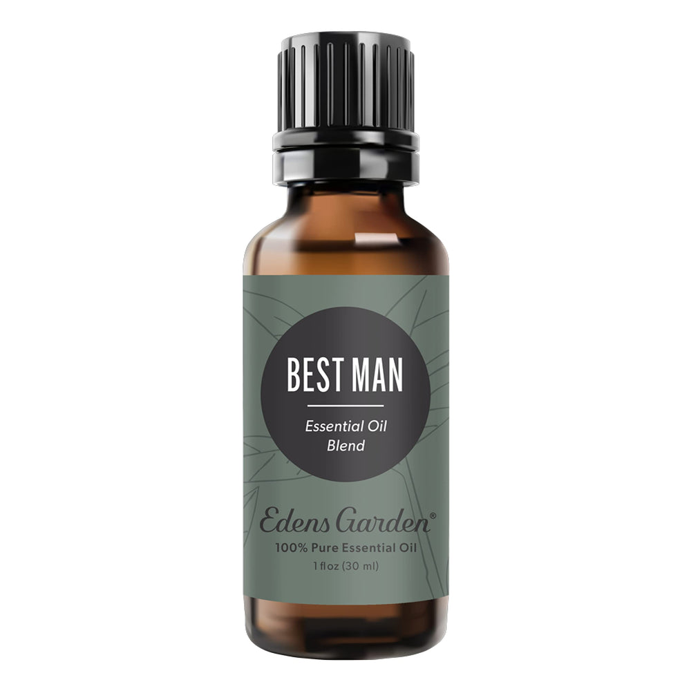 Edens Garden Best Man essential oil bottle ready for diffusers or skincare routines.
