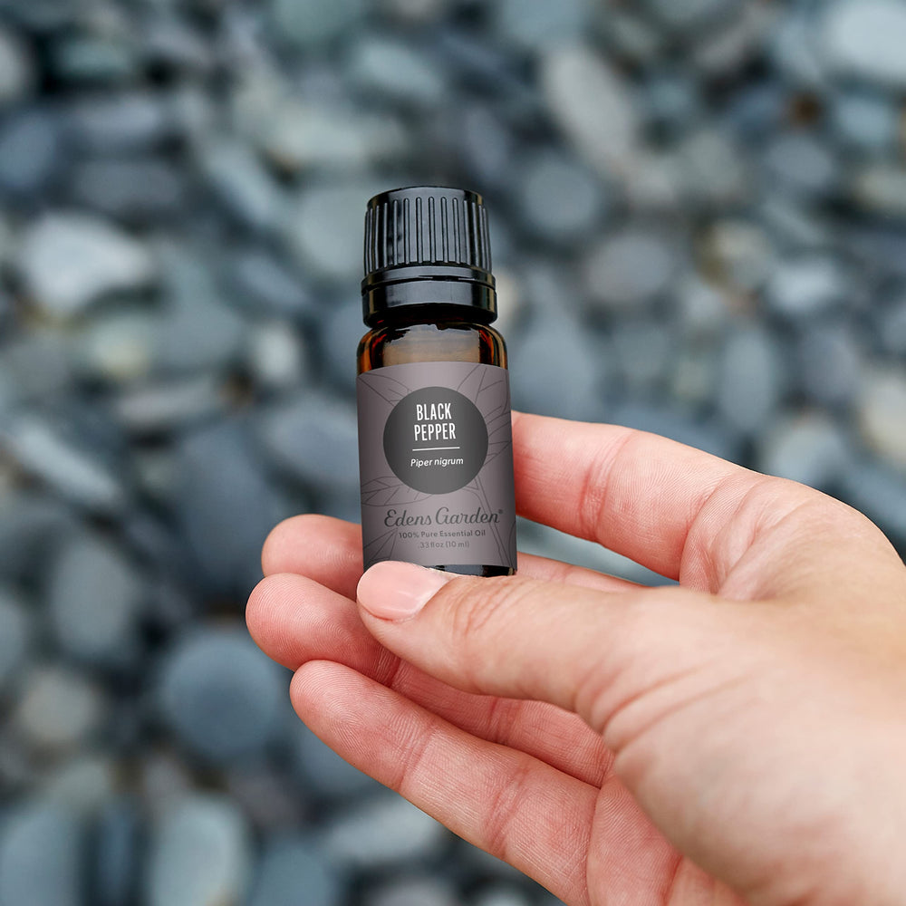 Edens Garden Black Pepper oil in a diffuser for warm aroma.