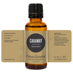 Edens Garden caraway oil on skin during routine.