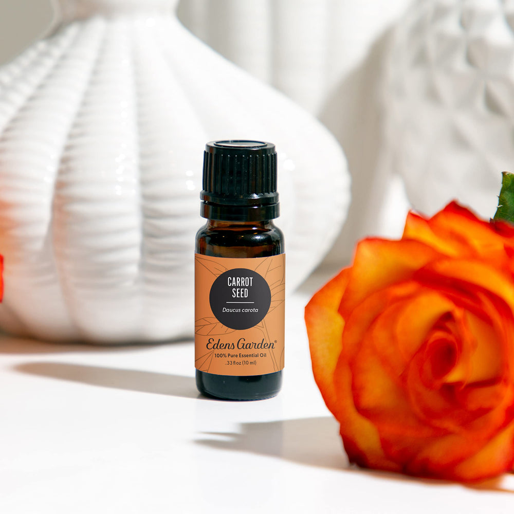 Carrot Seed Oil diffuser use with Edens Garden for aroma.