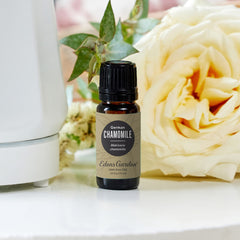 Chamomile CO2 in a diffuser emitting soft steam for relaxation.
