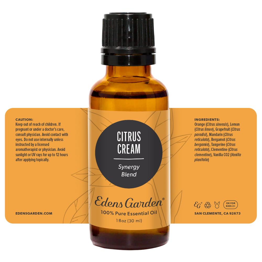Edens Garden Citrus Cream packaging front highlights compact 30 ml bottle