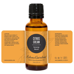 Edens Garden Citrus Cream packaging front highlights compact 30 ml bottle