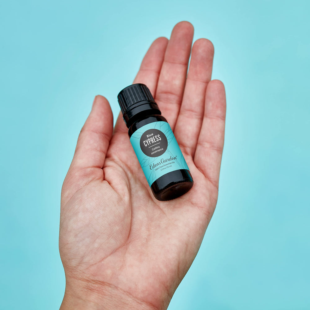 Cypress-Blue diffuser emitting a woody aroma in a calm room
