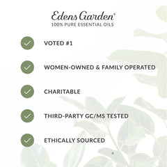 Edens Garden De-Stress diffuser scene showing calming aromas filling a living space.