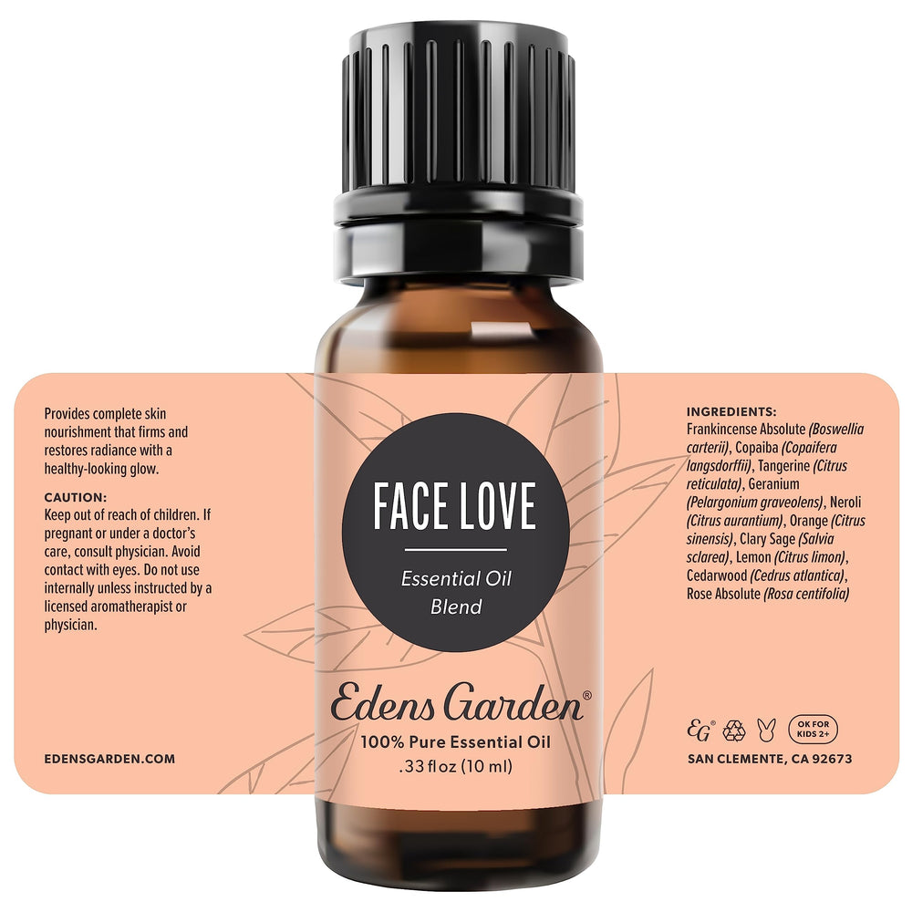 Edens Garden Face Love skincare display hints at balanced, radiant skin