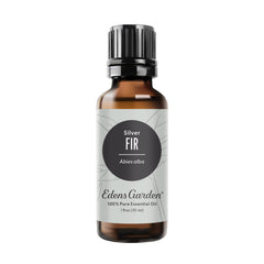 Edens Garden Fir-Silver bottle displays pure essential oil with forest scent