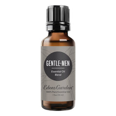 Edens Garden Gentle-Men bottle closeup showing bold masculine aroma for diffusion