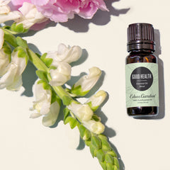Edens Garden Good Health diffuser scene, fills room with uplifting citrus and calming notes.