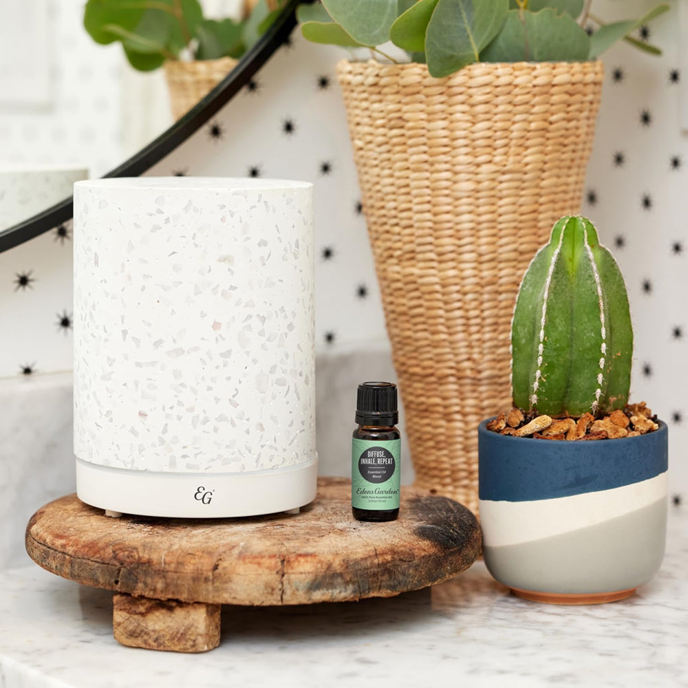 Edens Garden Good Night blend bottle emitting soothing scent