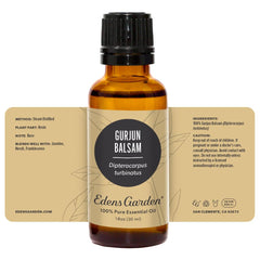 Edens Garden Gurjun Balsam aromatherapy support from licensed professionals.