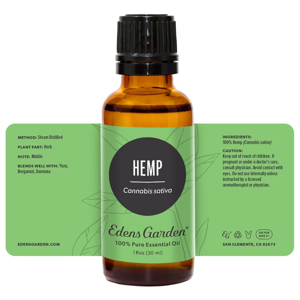 Licensed aromatherapist guidance with Edens Garden Hemp Essential Oil